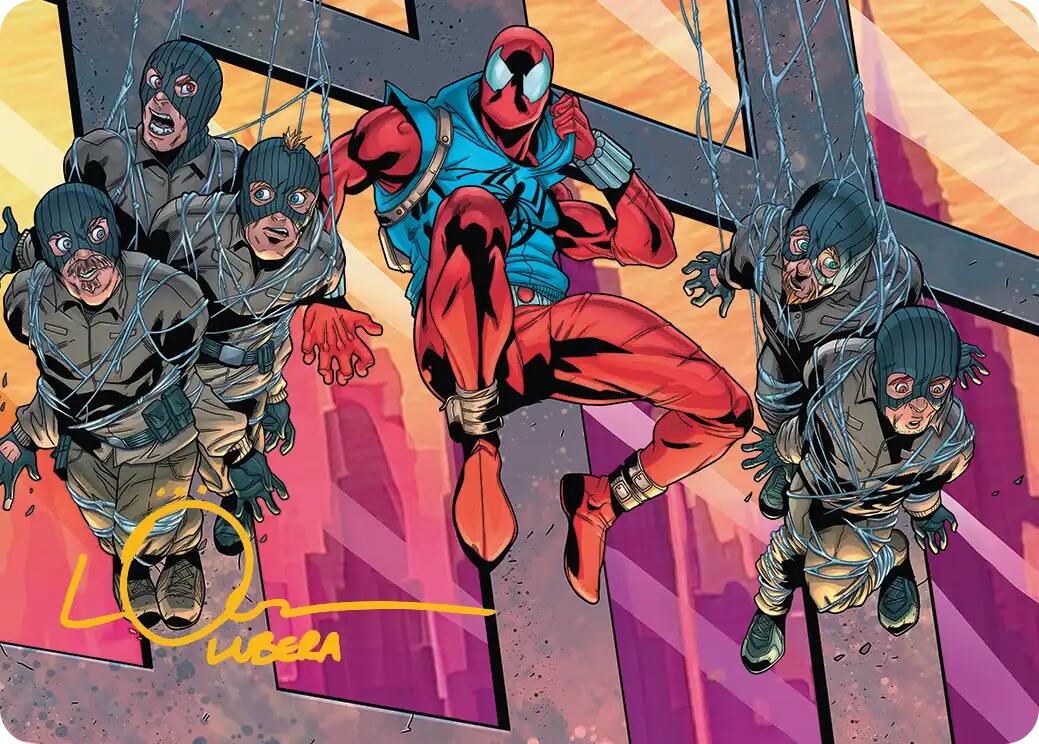 Scarlet Spider, Ben Reilly Art Card (Gold-Stamped Signature) [Marvel's Spider-Man Art Series] | Exor Games Bridgewater