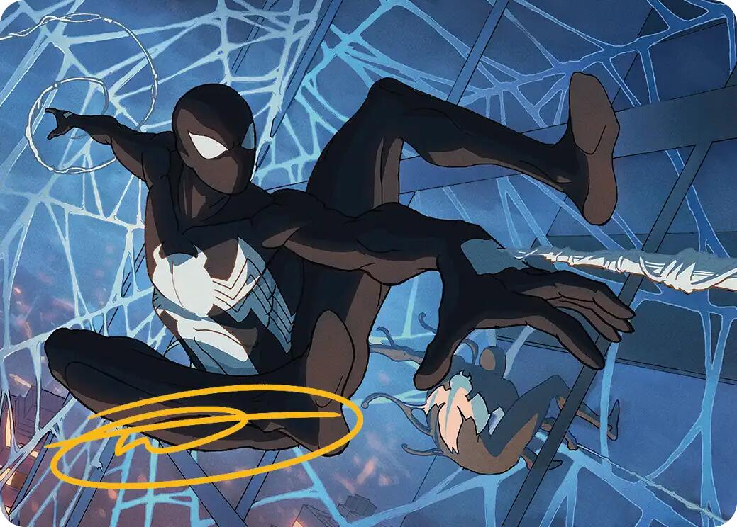 Symbiote Spider-Man Art Card (Gold-Stamped Signature) [Marvel's Spider-Man Art Series] | Exor Games Bridgewater