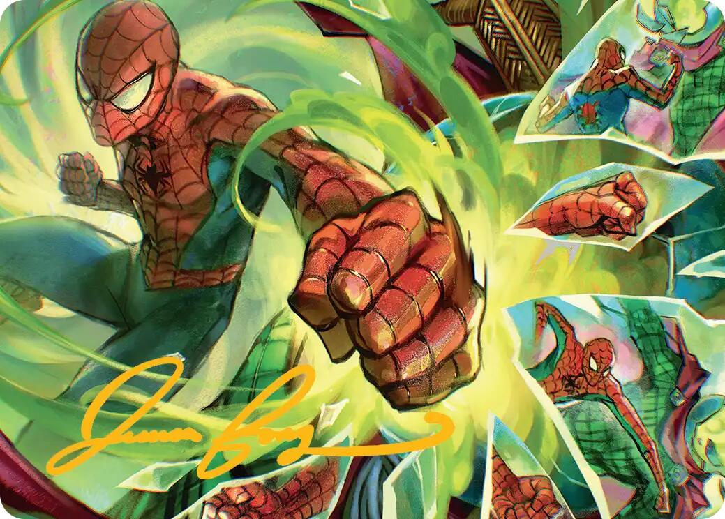 Kapow! Art Card (Gold-Stamped Signature) [Marvel's Spider-Man Art Series] | Exor Games Bridgewater