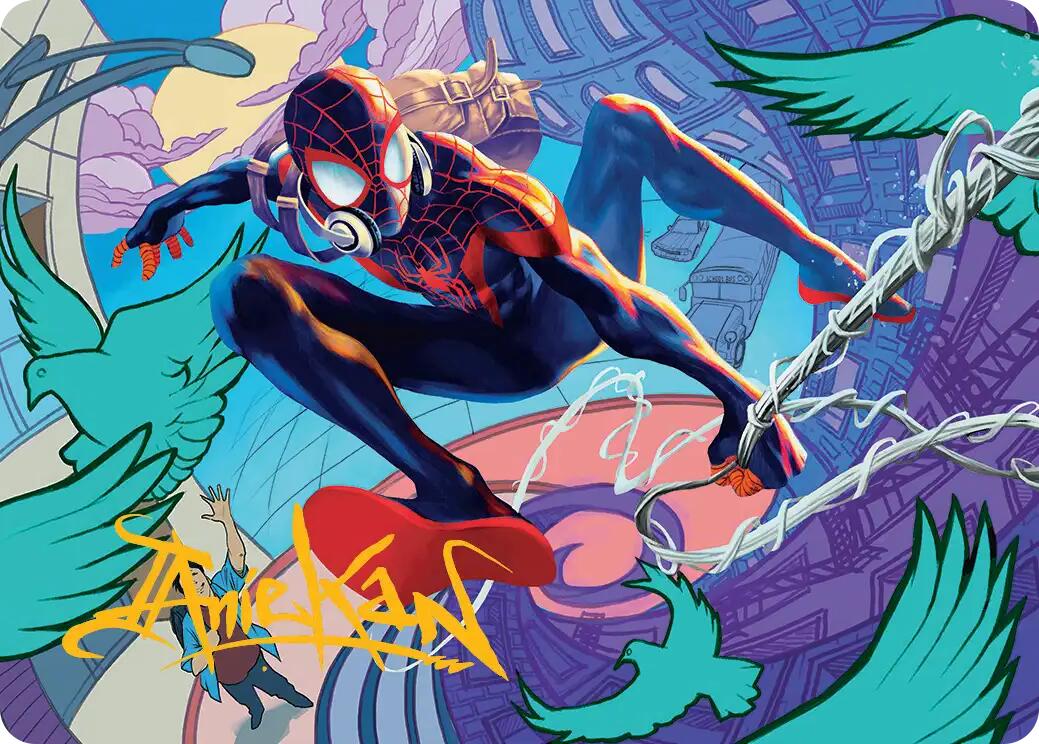 Spider-Man, Brooklyn Visionary Art Card (Gold-Stamped Signature) [Marvel's Spider-Man Art Series] | Exor Games Bridgewater
