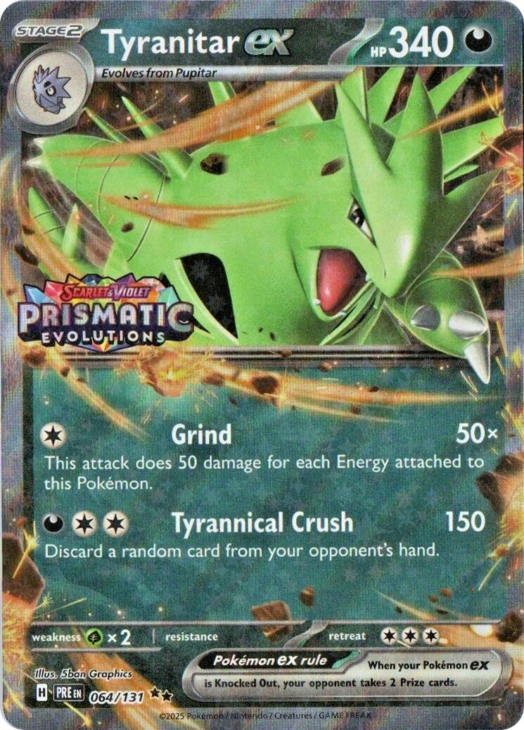 Tyranitar ex (064/131) (Prismatic Evolutions Stamp) [Miscellaneous Cards] | Exor Games Bridgewater