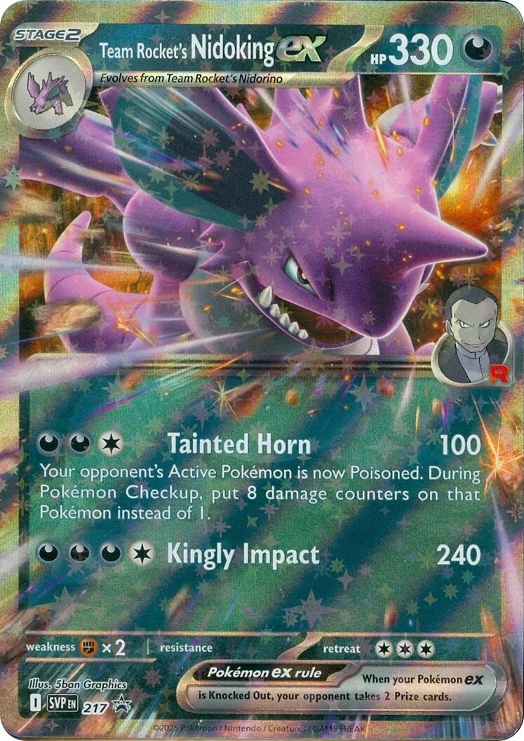 Team Rocket's Nidoking ex (217) [Scarlet & Violet: Black Star Promos] | Exor Games Bridgewater