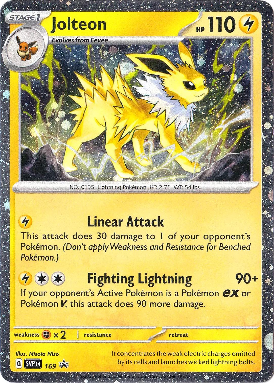 Jolteon (169) (Cosmos Holo) [Scarlet & Violet: Black Star Promos] | Exor Games Bridgewater