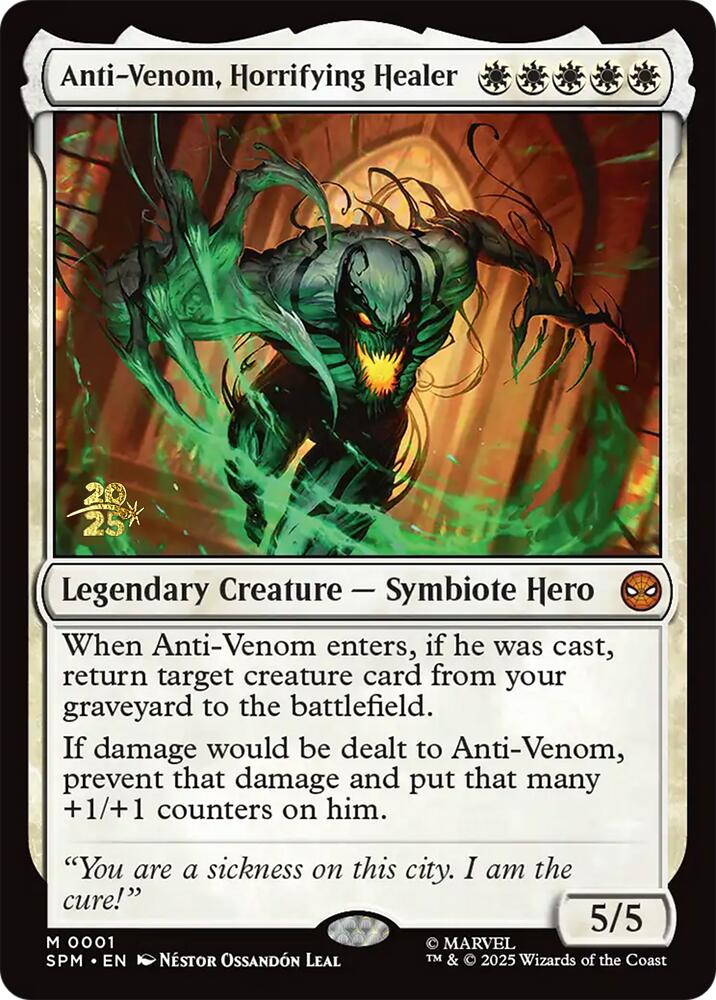 Anti-Venom, Horrifying Healer [Marvel's Spider-Man Prerelease Promos] | Exor Games Bridgewater