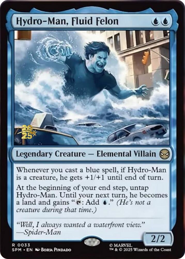 Hydro-Man, Fluid Felon [Marvel's Spider-Man Prerelease Promos] | Exor Games Bridgewater