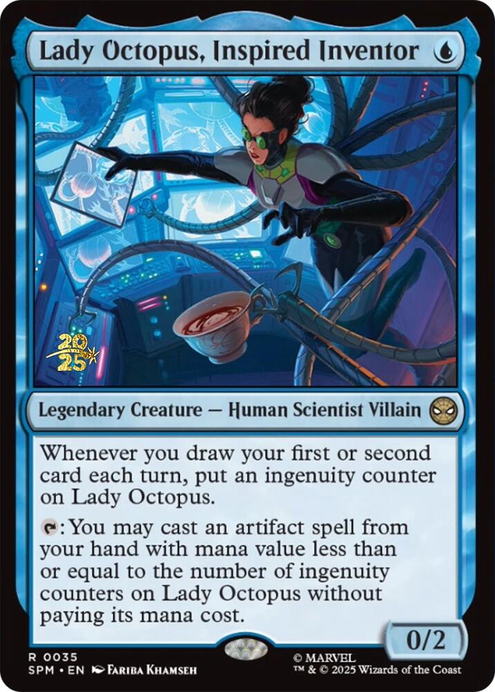 Lady Octopus, Inspired Inventor [Marvel's Spider-Man Prerelease Promos] | Exor Games Bridgewater