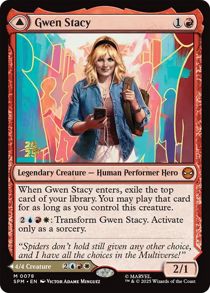 Gwen Stacy // Ghost-Spider [Marvel's Spider-Man Prerelease Promos] | Exor Games Bridgewater