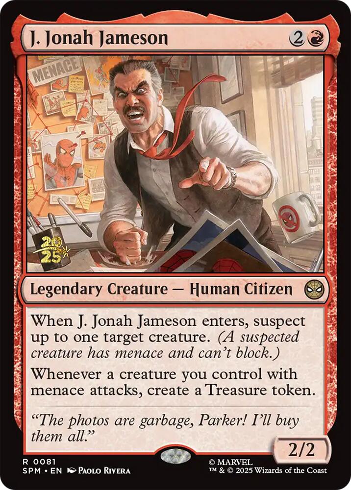 J. Jonah Jameson [Marvel's Spider-Man Prerelease Promos] | Exor Games Bridgewater