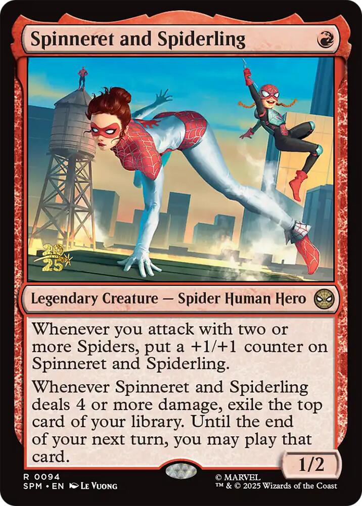 Spinneret and Spiderling [Marvel's Spider-Man Prerelease Promos] | Exor Games Bridgewater