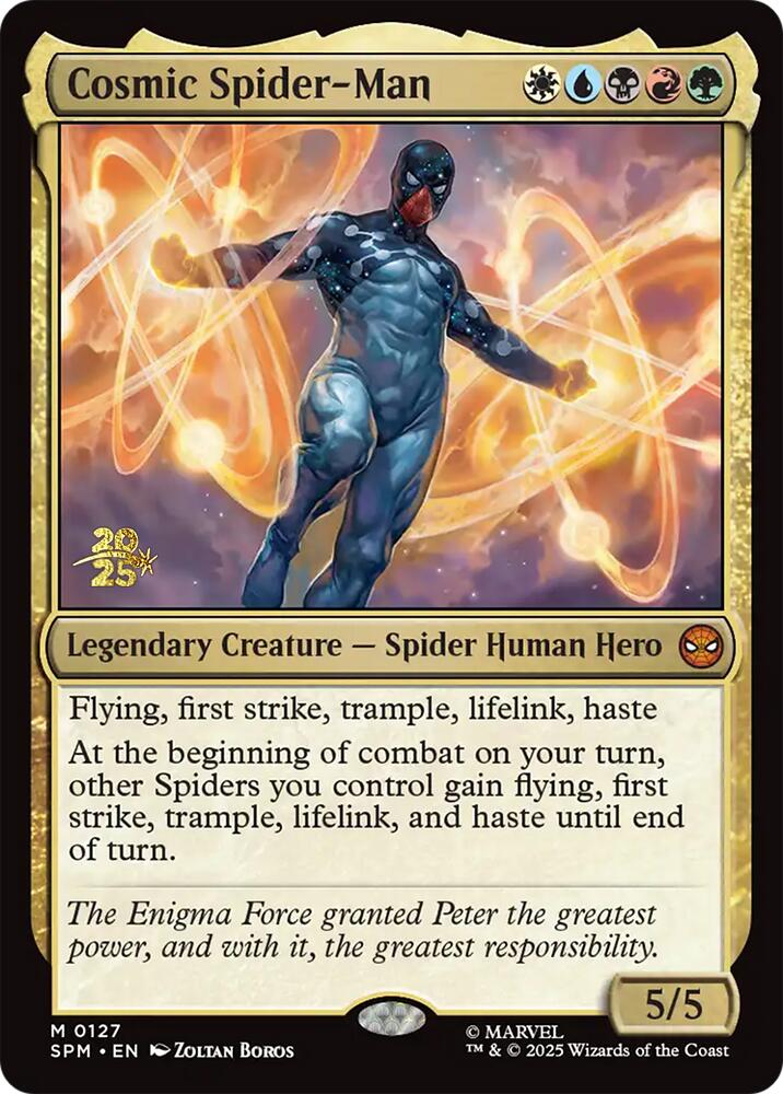 Cosmic Spider-Man [Marvel's Spider-Man Prerelease Promos] | Exor Games Bridgewater
