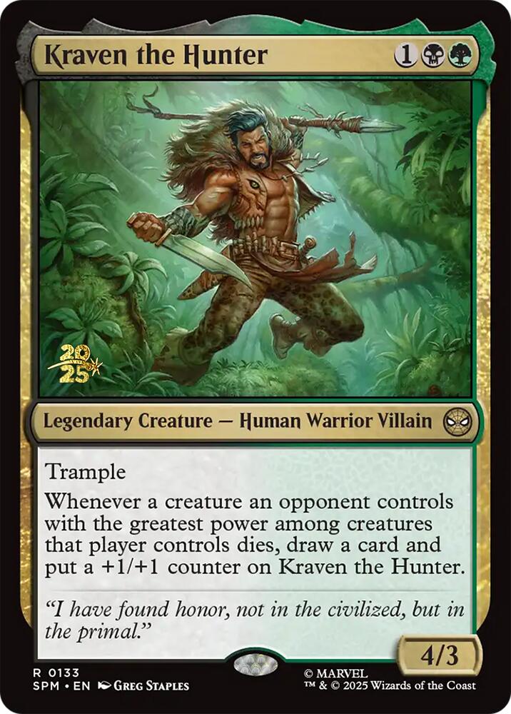 Kraven the Hunter [Marvel's Spider-Man Prerelease Promos] | Exor Games Bridgewater
