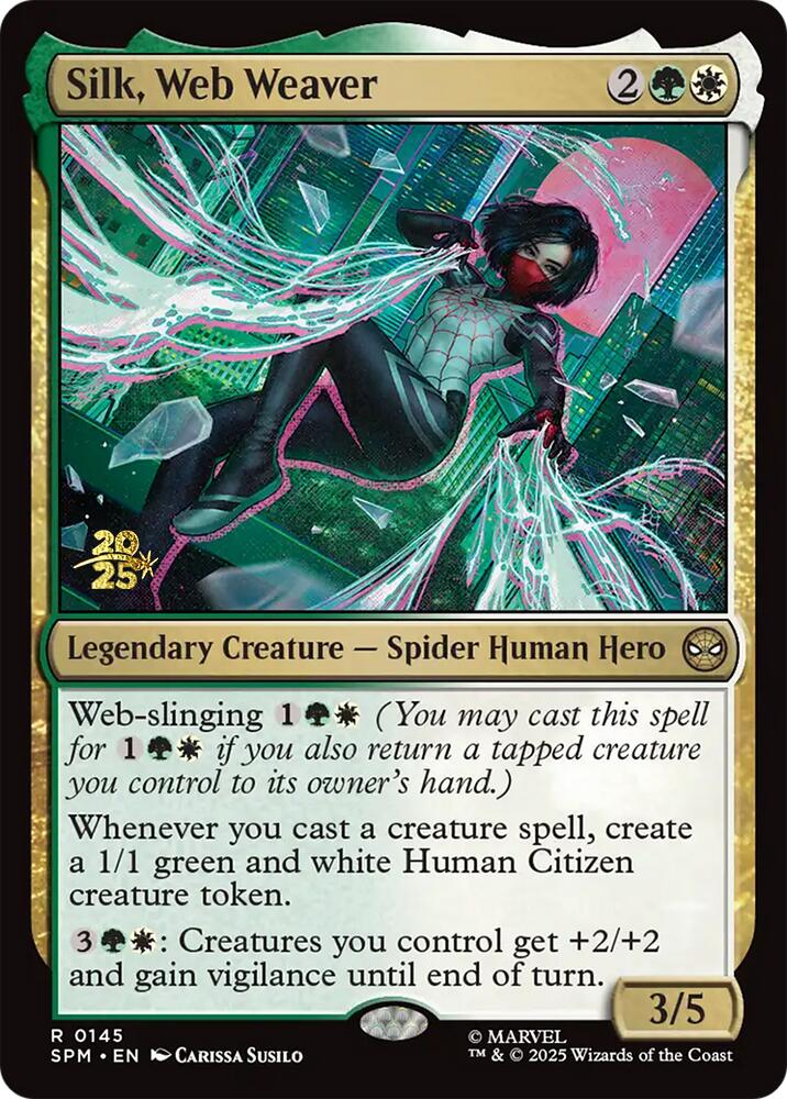 Silk, Web Weaver [Marvel's Spider-Man Prerelease Promos] | Exor Games Bridgewater
