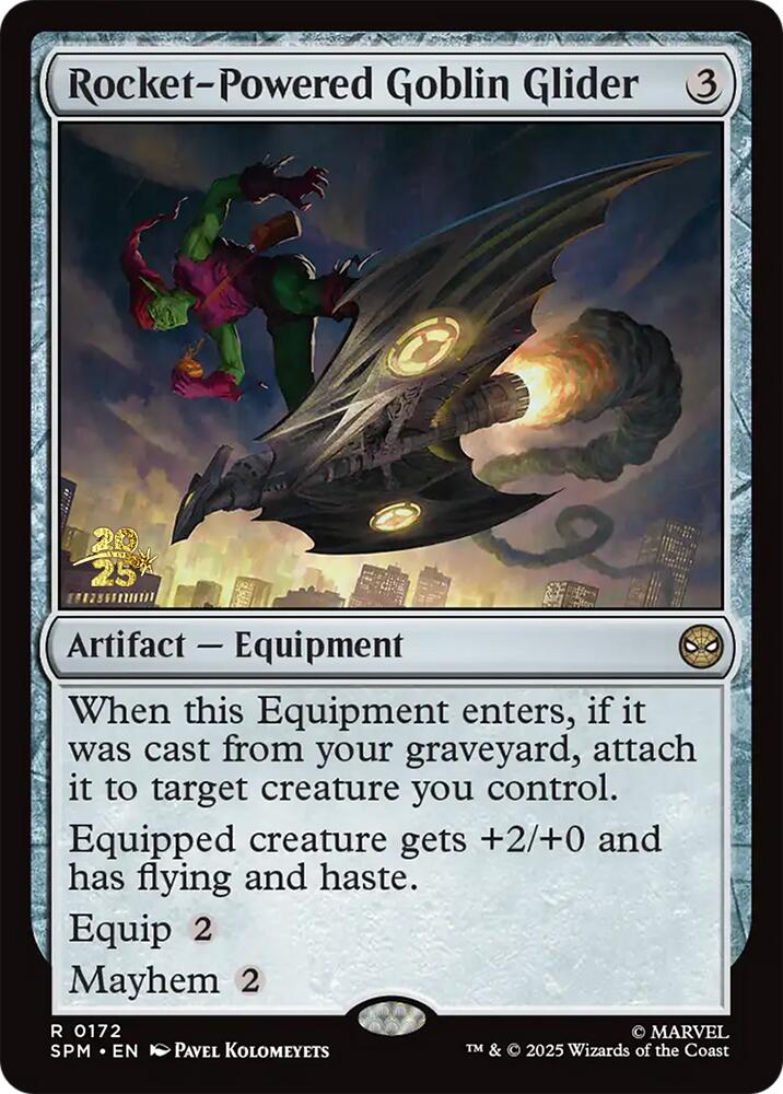 Rocket-Powered Goblin Glider [Marvel's Spider-Man Prerelease Promos] | Exor Games Bridgewater
