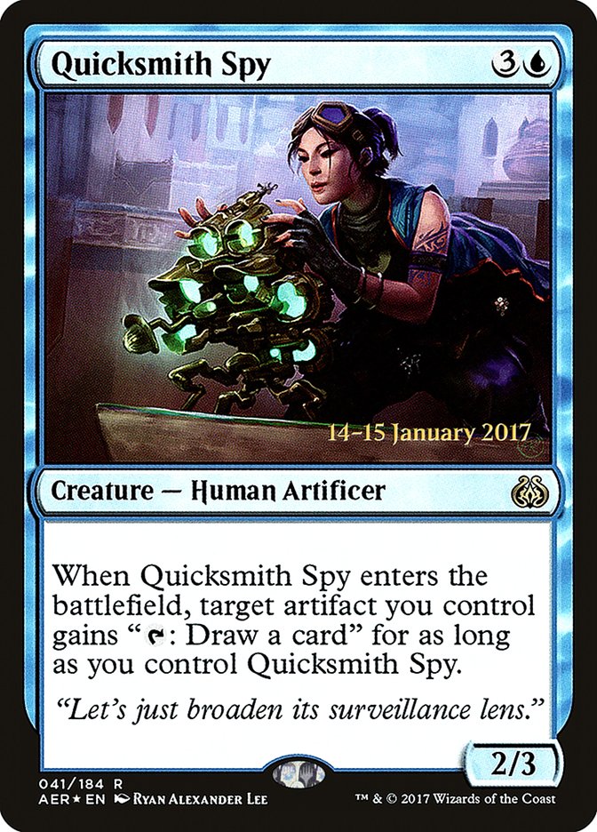 Quicksmith Spy [Aether Revolt Prerelease Promos] | Exor Games Bridgewater