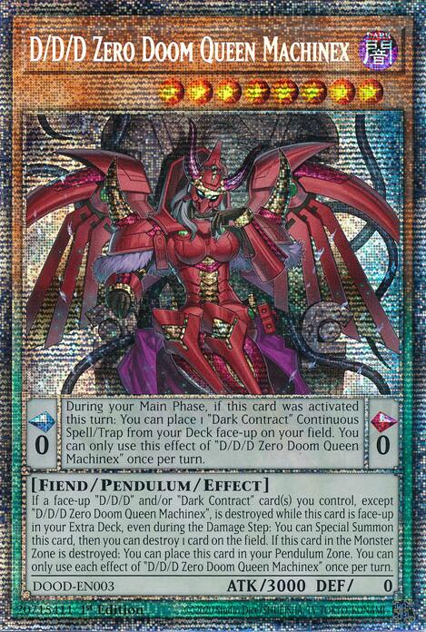 D/D/D Zero Doom Queen Machinex (Starlight Rare) [DOOD-EN003] Starlight Rare | Exor Games Bridgewater