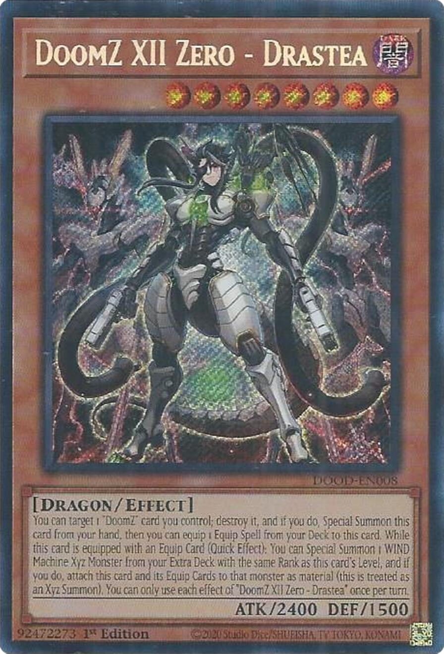 DoomZ XII Zero - Drastea [DOOD-EN008] Secret Rare | Exor Games Bridgewater