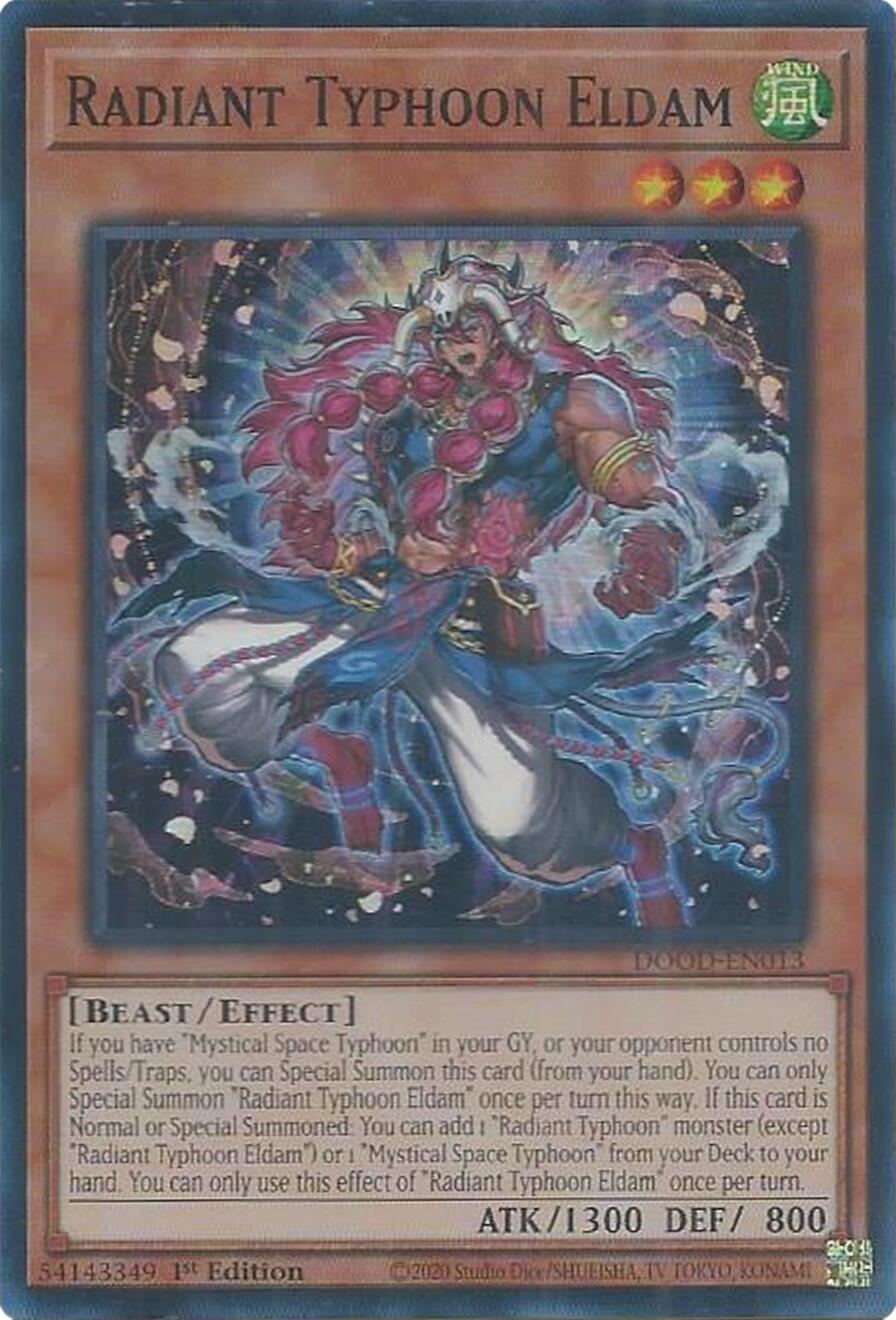 Radiant Typhoon Eldam [DOOD-EN013] Super Rare | Exor Games Bridgewater