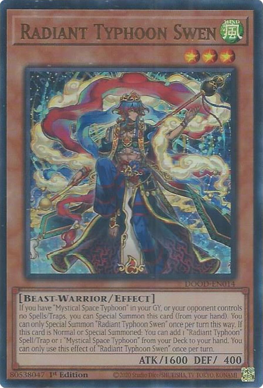 Radiant Typhoon Swen [DOOD-EN014] Ultra Rare | Exor Games Bridgewater