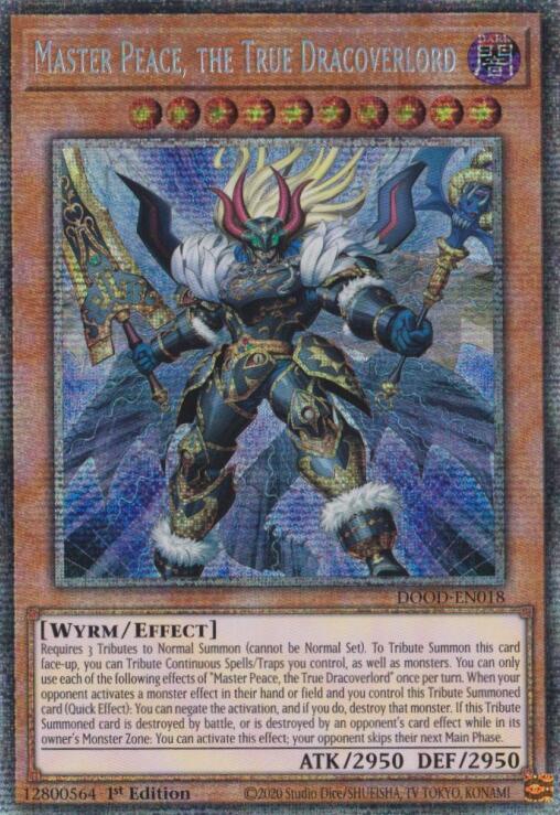 Master Peace, the True Dracoverlord (Starlight Rare) [DOOD-EN018] Starlight Rare | Exor Games Bridgewater