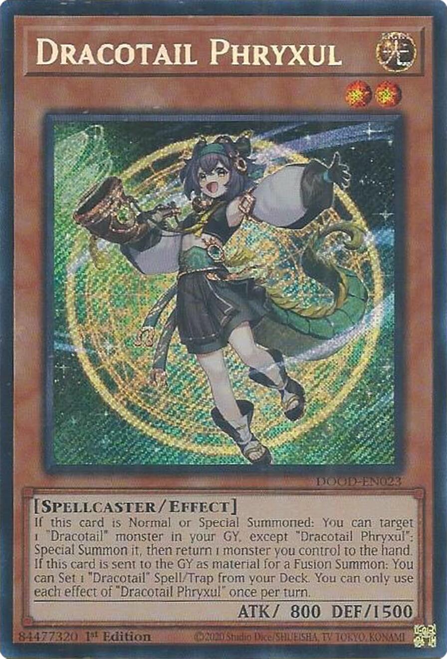 Dracotail Phryxul [DOOD-EN023] Secret Rare | Exor Games Bridgewater