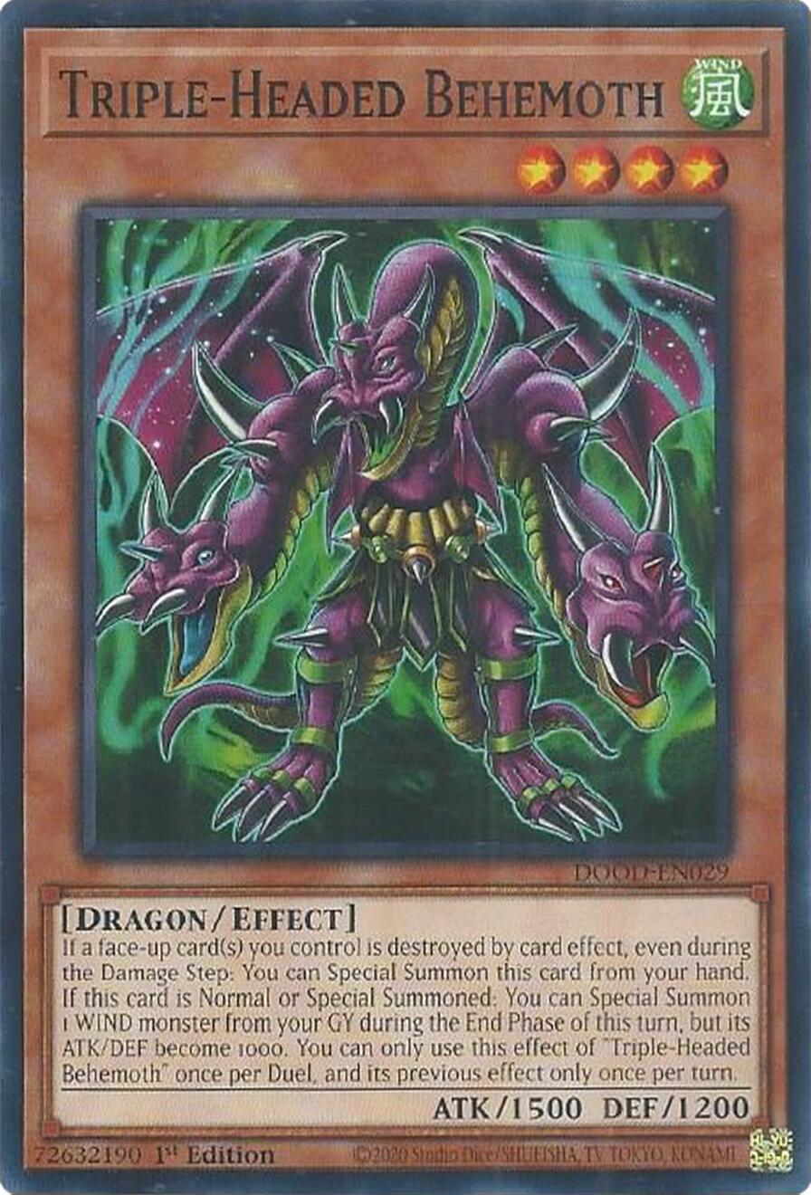 Triple-Headed Behemoth [DOOD-EN029] Common | Exor Games Bridgewater