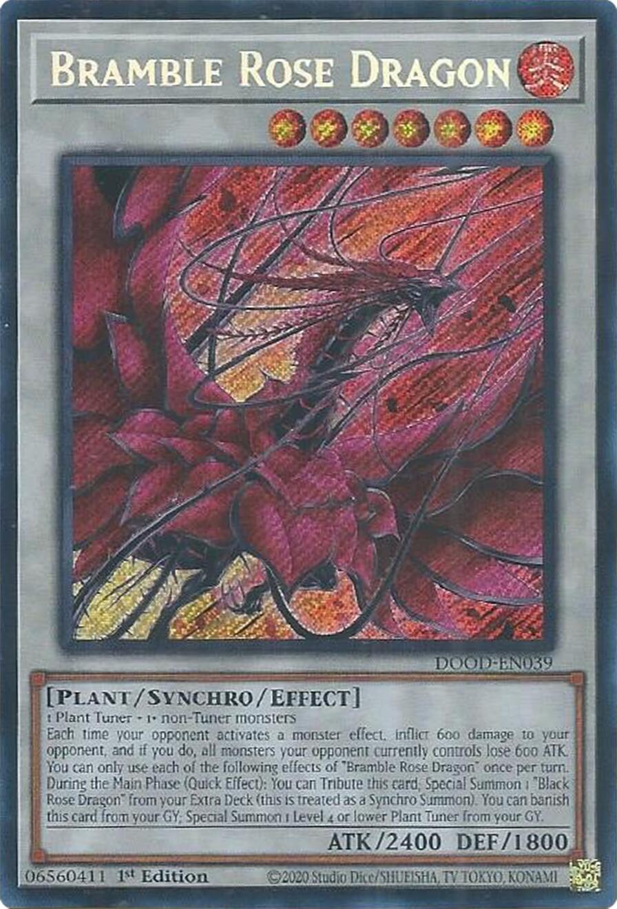 Bramble Rose Dragon [DOOD-EN039] Secret Rare | Exor Games Bridgewater