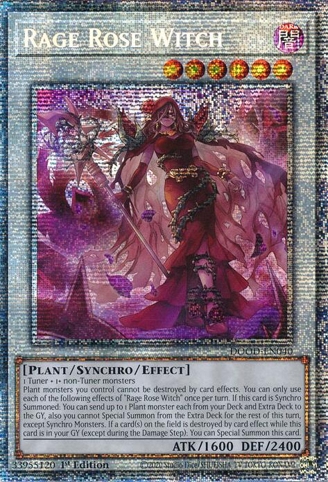 Rage Rose Witch (Starlight Rare) [DOOD-EN040] Starlight Rare | Exor Games Bridgewater