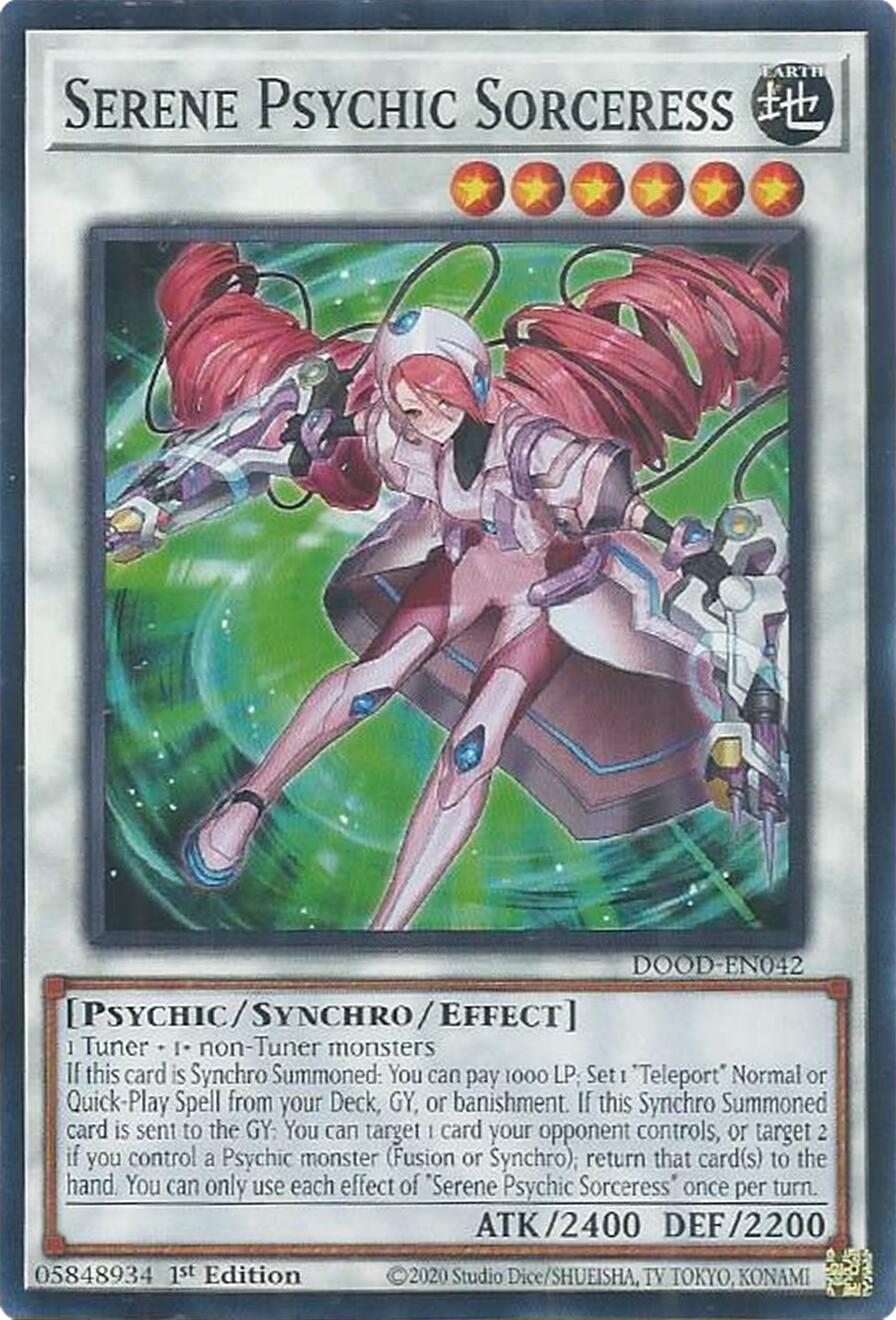 Serene Psychic Sorceress [DOOD-EN042] Common | Exor Games Bridgewater