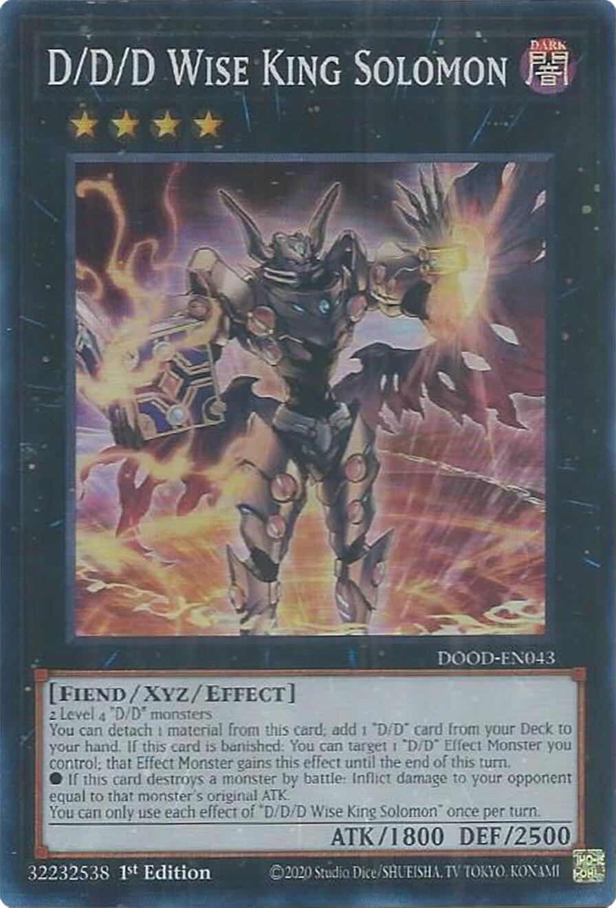 D/D/D Wise King Solomon [DOOD-EN043] Super Rare | Exor Games Bridgewater