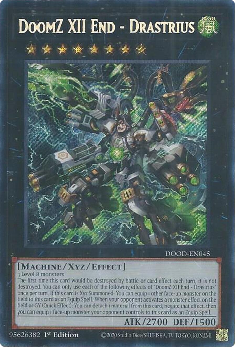 DoomZ XII End - Drastrius [DOOD-EN045] Secret Rare | Exor Games Bridgewater