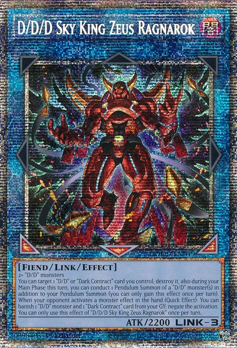 D/D/D Sky King Zeus Ragnarok (Starlight Rare) [DOOD-EN049] Starlight Rare | Exor Games Bridgewater
