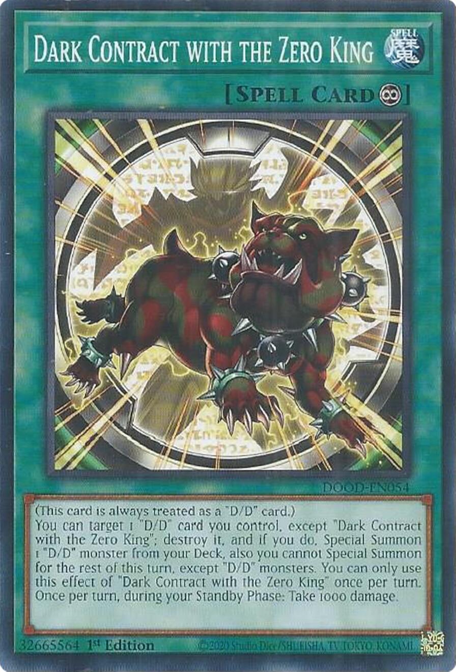 Dark Contract with the Zero King [DOOD-EN054] Common | Exor Games Bridgewater