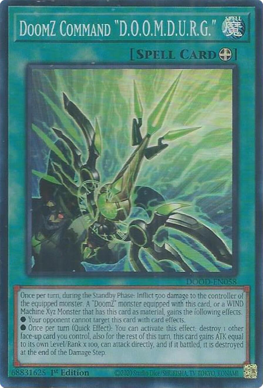 DoomZ Command "D.O.O.M.D.U.R.G." [DOOD-EN058] Super Rare | Exor Games Bridgewater
