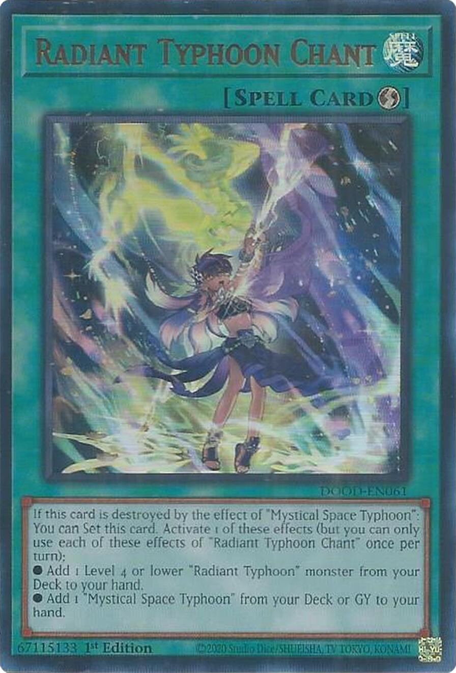 Radiant Typhoon Chant [DOOD-EN061] Ultra Rare | Exor Games Bridgewater
