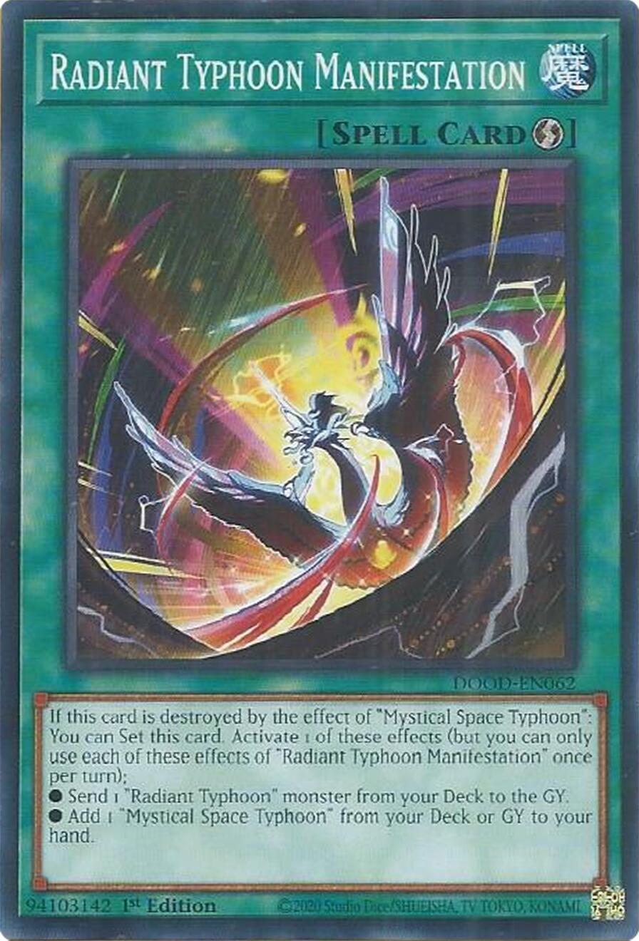 Radiant Typhoon Manifestation [DOOD-EN062] Common | Exor Games Bridgewater