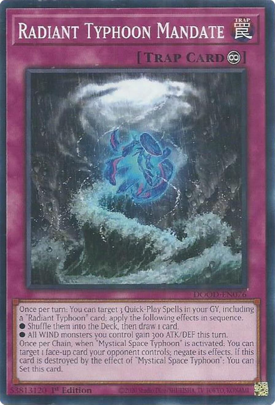 Radiant Typhoon Mandate [DOOD-EN076] Common | Exor Games Bridgewater