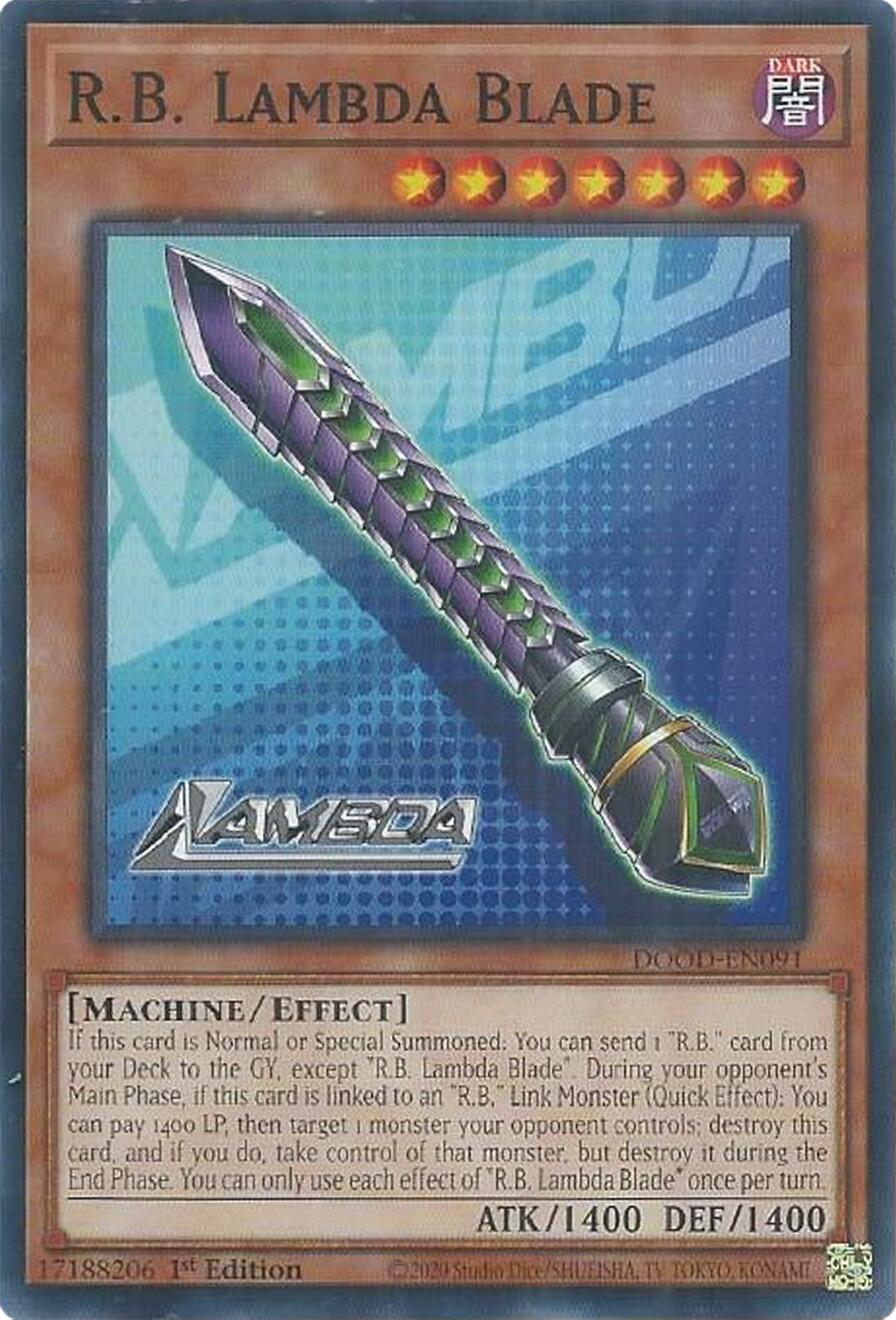 R.B. Lambda Blade [DOOD-EN091] Common | Exor Games Bridgewater