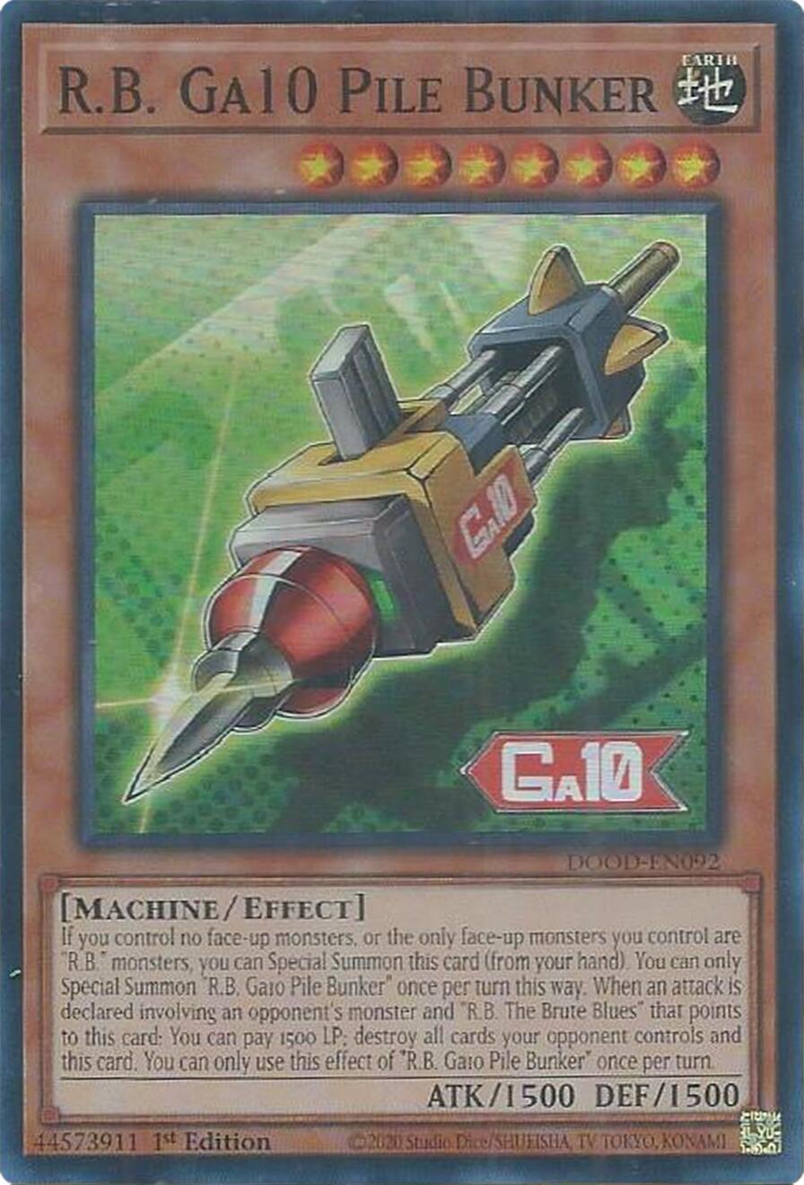 R.B. Ga10 Pile Bunker [DOOD-EN092] Super Rare | Exor Games Bridgewater