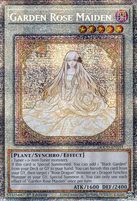 Garden Rose Maiden [DOOD-EN101] Starlight Rare | Exor Games Bridgewater