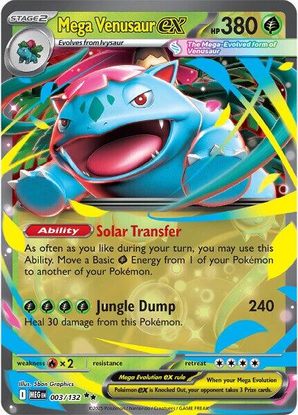 Mega Venusaur ex (003/132) [Mega Evolutions: Base Set] | Exor Games Bridgewater