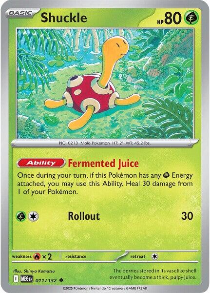 Shuckle (011/132) [Mega Evolutions: Base Set] | Exor Games Bridgewater