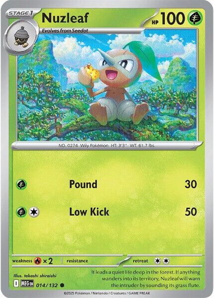 Nuzleaf (014/132) [Mega Evolution: Base Set] | Exor Games Bridgewater