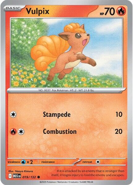 Vulpix (019/132) [Mega Evolutions: Base Set] | Exor Games Bridgewater