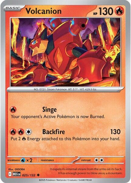 Volcanion (025/132) [Mega Evolutions: Base Set] | Exor Games Bridgewater