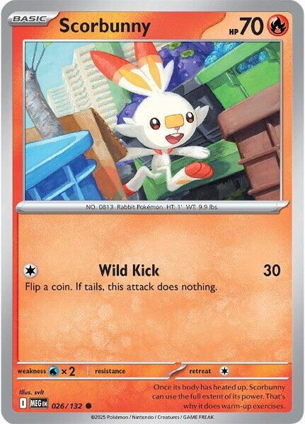 Scorbunny (026/132) [Mega Evolutions: Base Set] | Exor Games Bridgewater