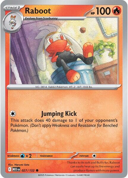 Raboot (027/132) [Mega Evolutions: Base Set] | Exor Games Bridgewater
