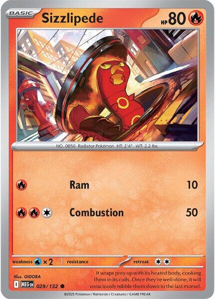 Sizzlipede (029/132) [Mega Evolutions: Base Set] | Exor Games Bridgewater