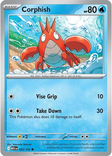 Corphish (033/132) [Mega Evolution: Base Set] | Exor Games Bridgewater
