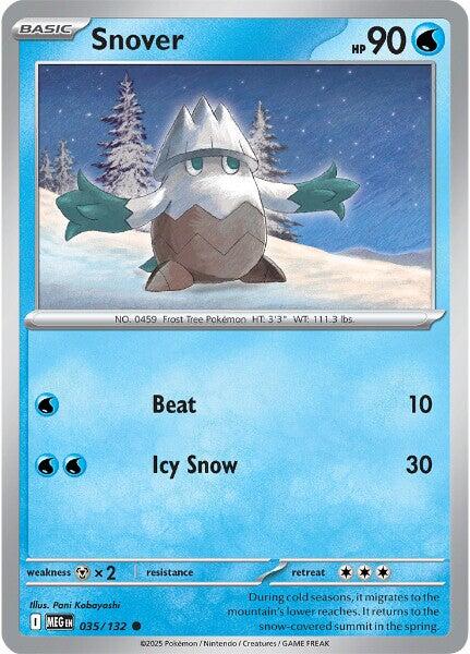 Snover (035/132) [Mega Evolutions: Base Set] | Exor Games Bridgewater