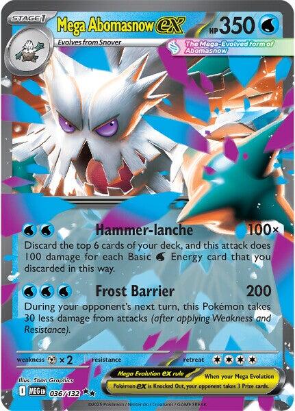 Mega Abomasnow ex (036/132) [Mega Evolution: Base Set] | Exor Games Bridgewater